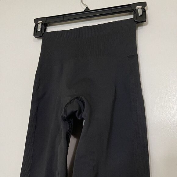 LULULEMON black charcoal seamless high rise workout leggings size 2 - Picture 3 of 7